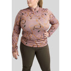 Montar Shirt Haily Bridle Print Curve Long Sleeves Dusty Rose