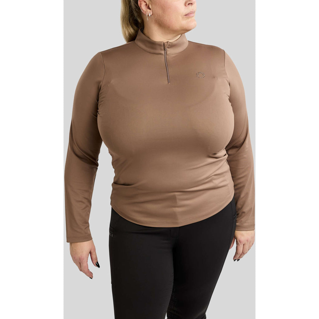 Montar Shirt MoFlair Curve Long Sleeves Nougat Brown