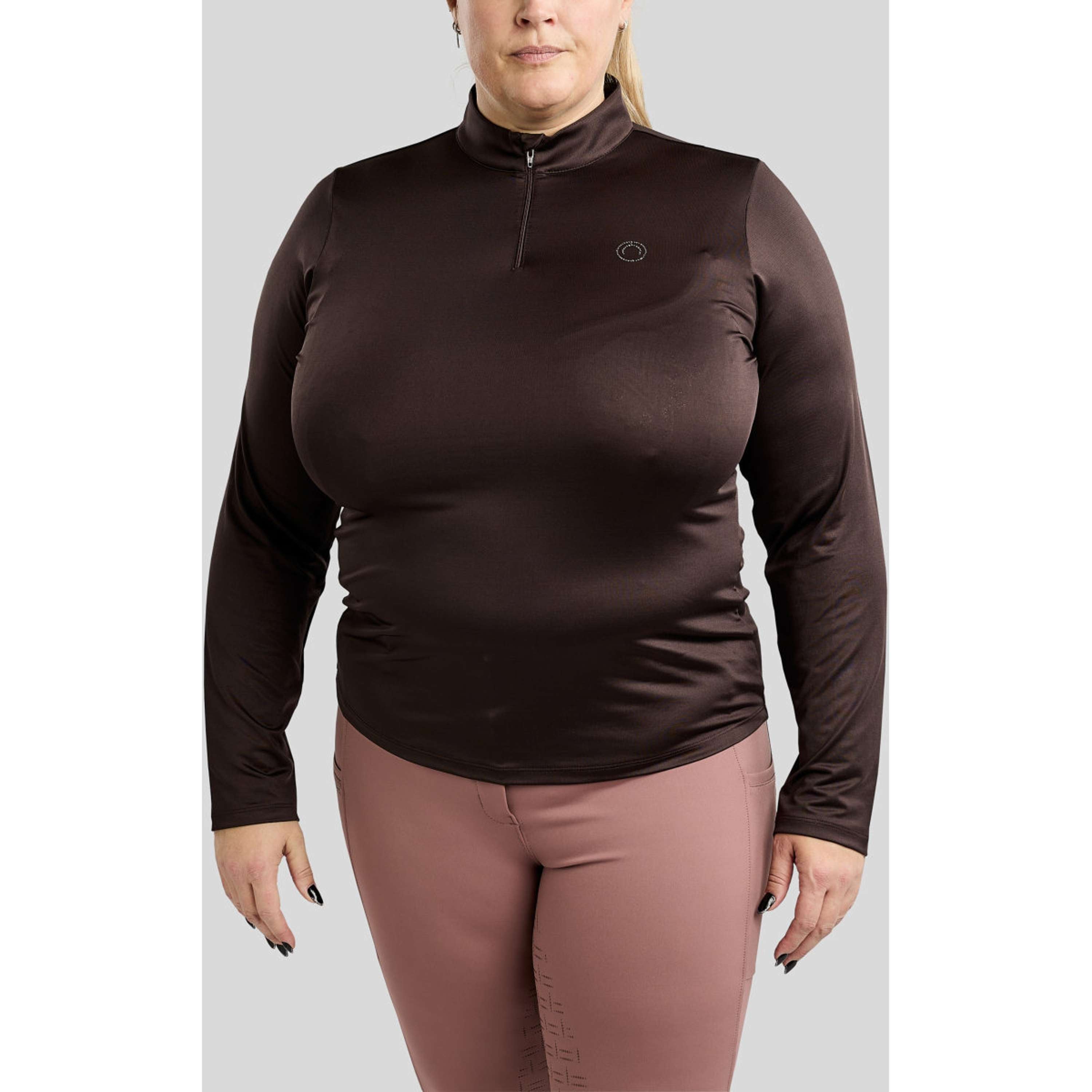 Montar Shirt MoFlair Curve Long Sleeves Brown