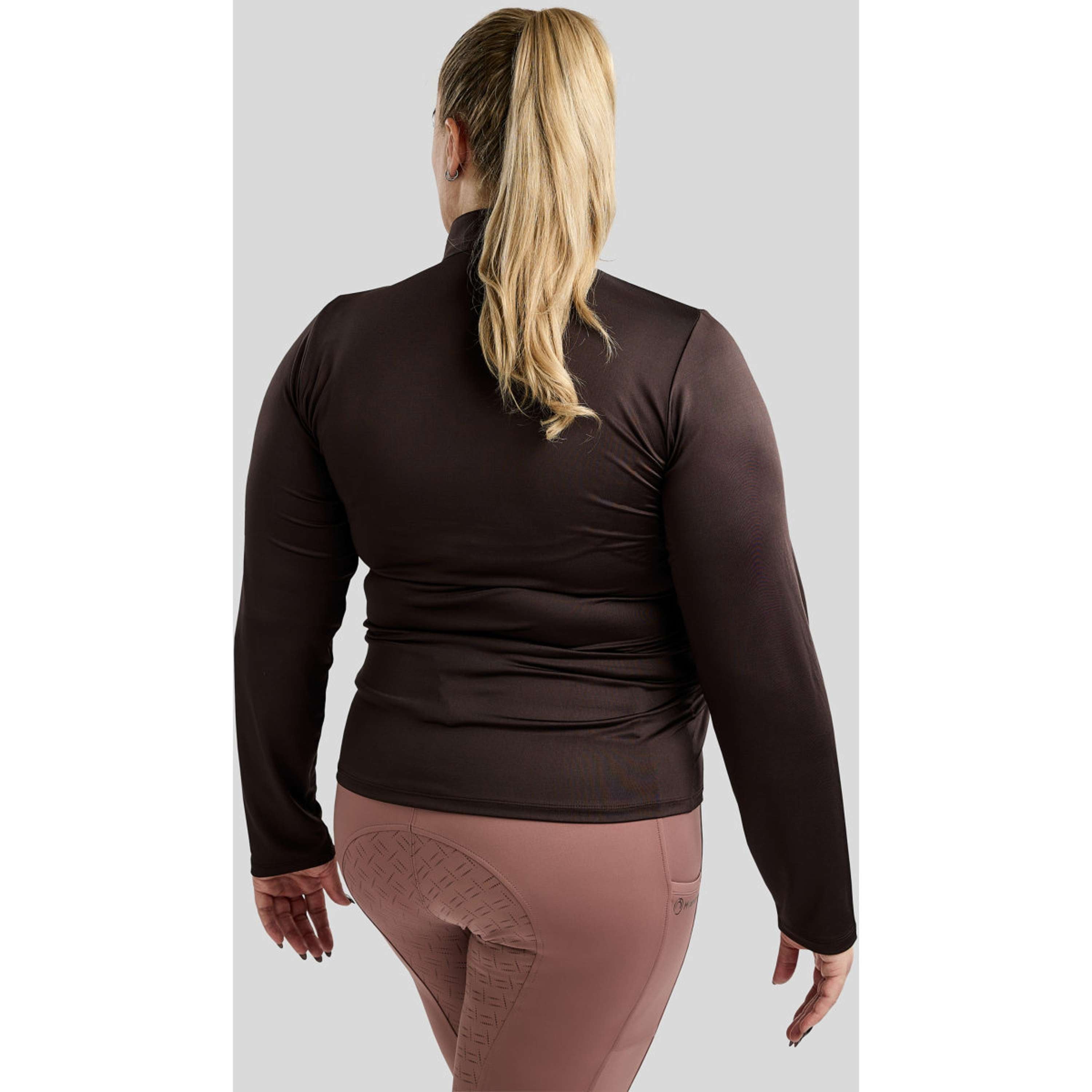 Montar Shirt MoFlair Curve Long Sleeves Brown