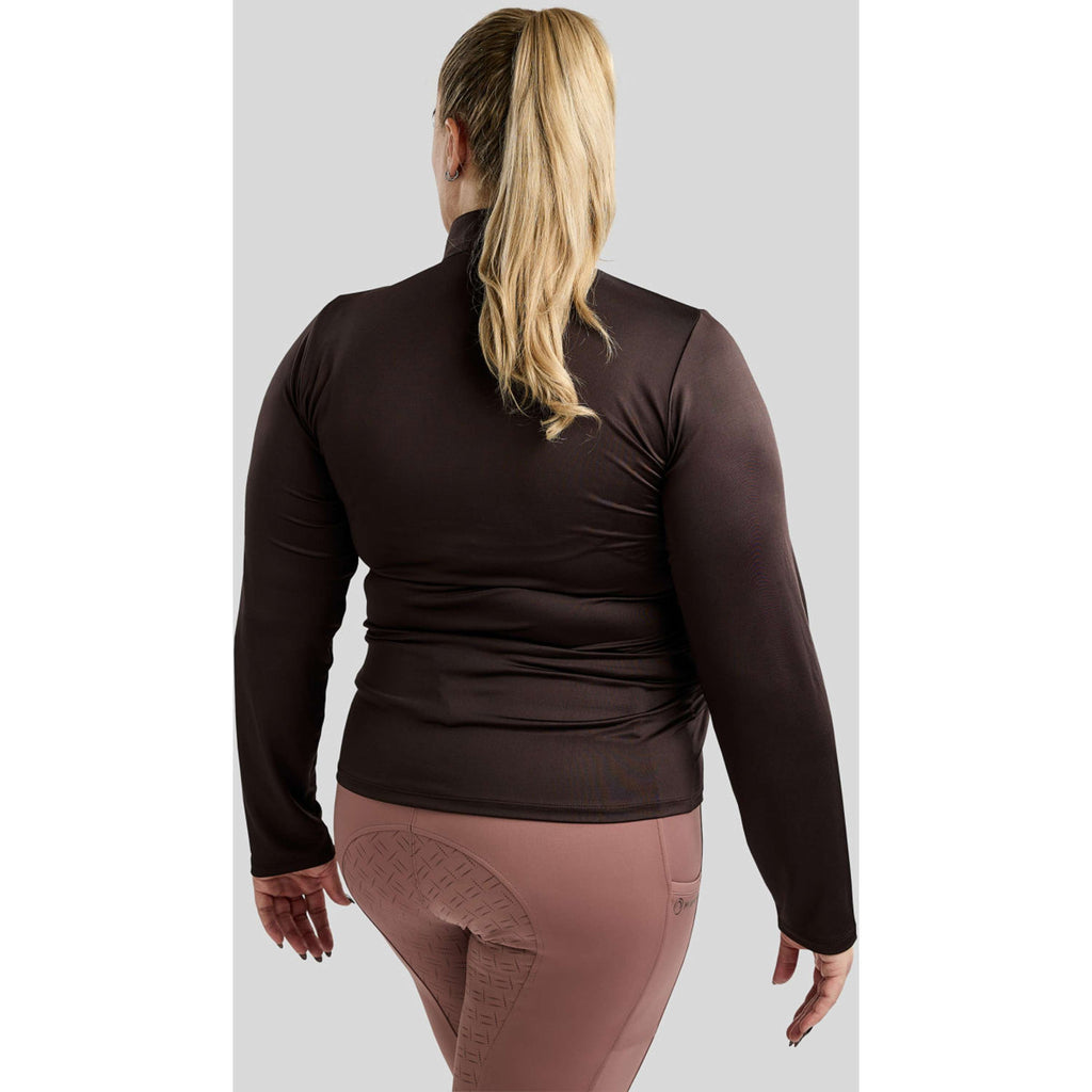 Montar Shirt MoFlair Curve Long Sleeves Brown