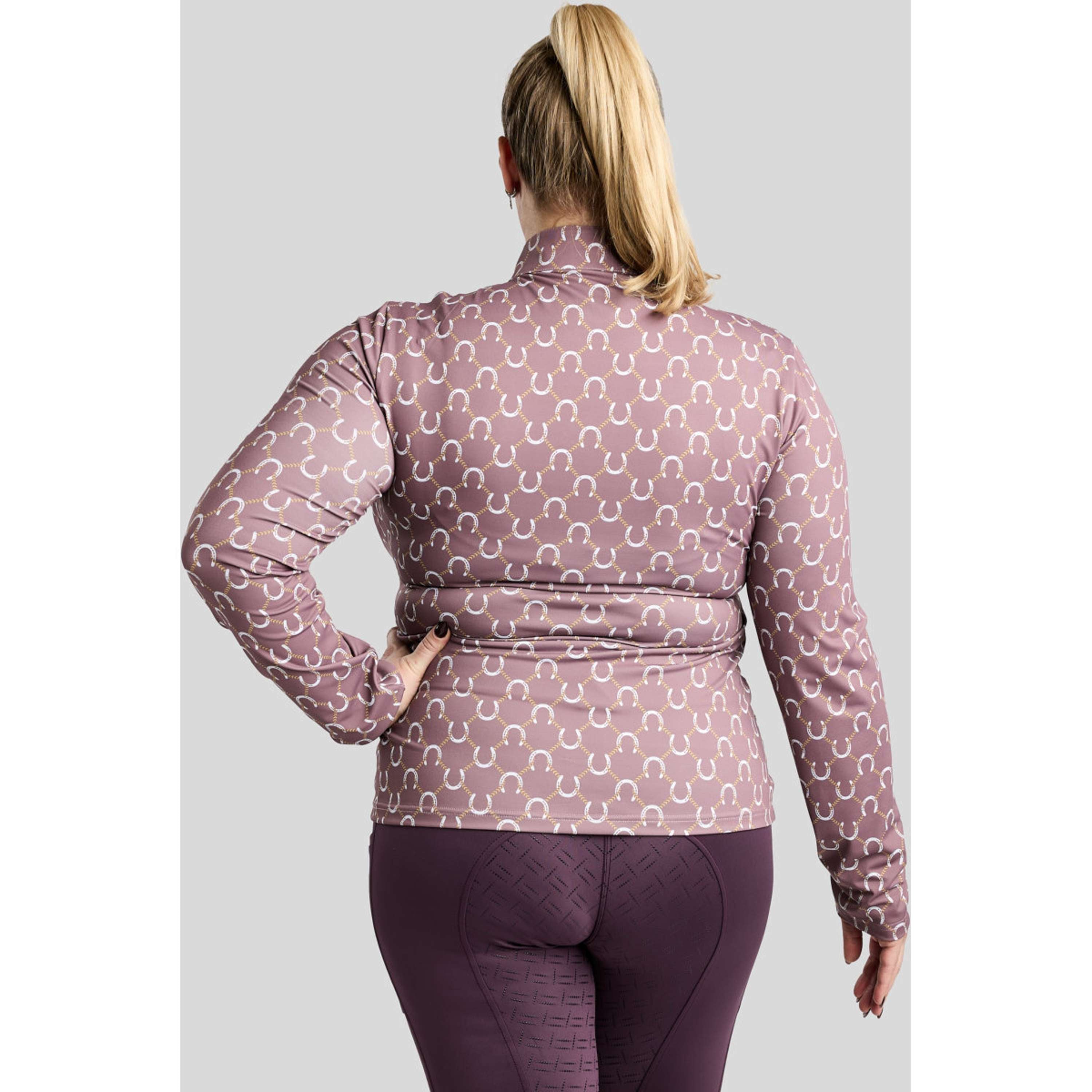 Montar Shirt MoFreya AO Printed Curve Long Sleeves Dusty Rose