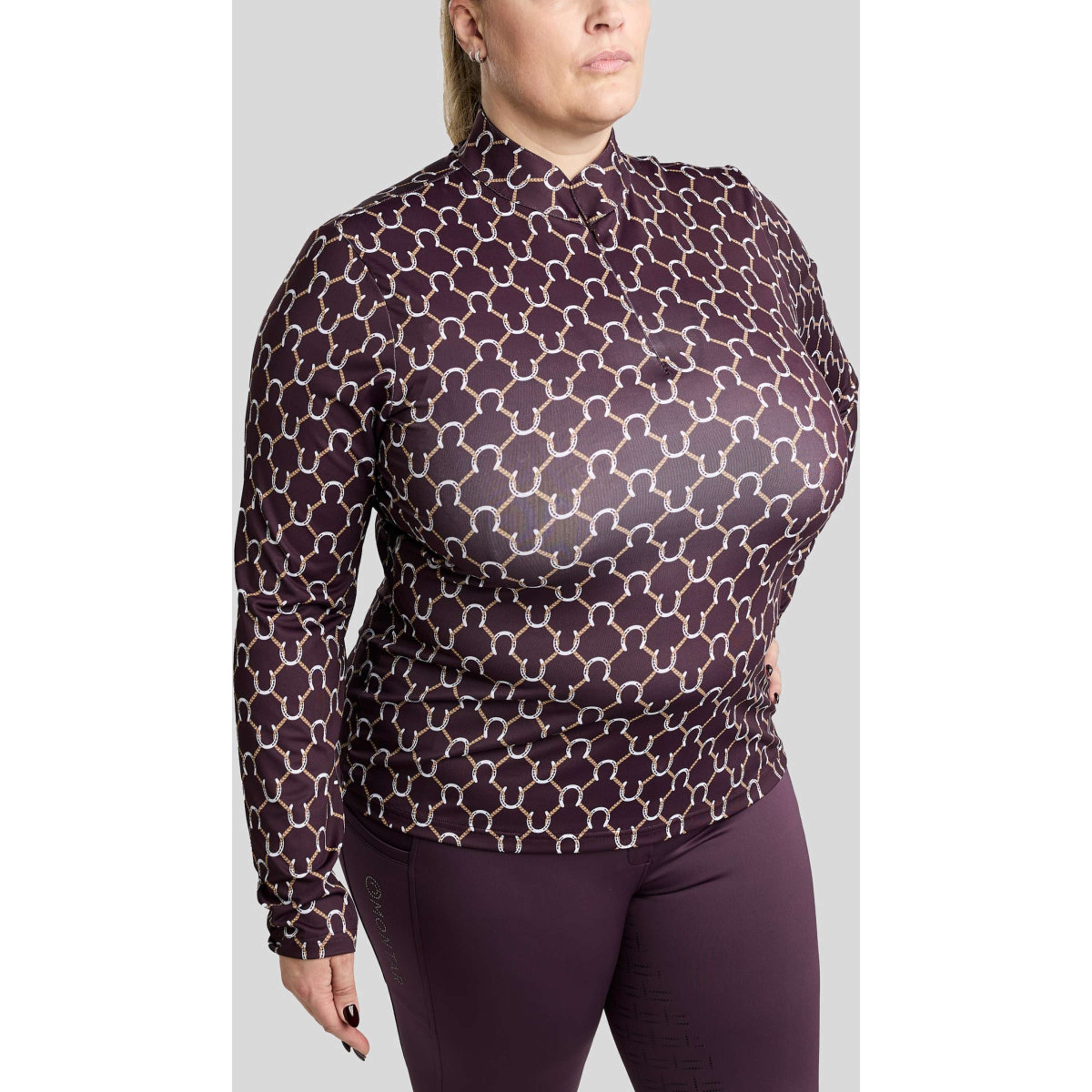 Montar Shirt MoFreya AO Printed Curve Long Sleeves Fig