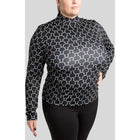 Montar Shirt MoFreya AO Printed Curve Long Sleeves Black