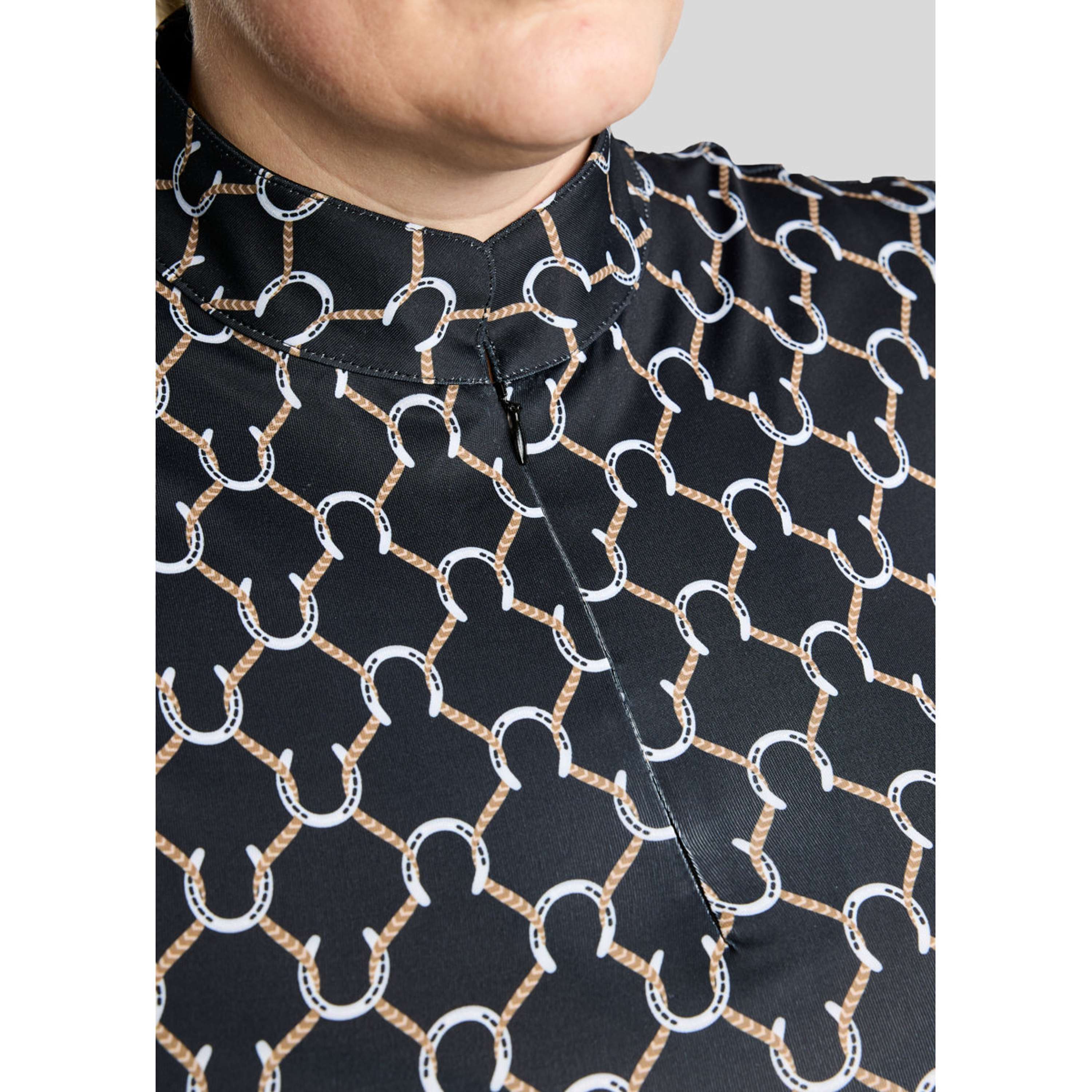 Montar Shirt MoFreya AO Printed Curve Long Sleeves Black