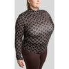 Montar Shirt MoFreya AO Printed Curve Long Sleeves Brown