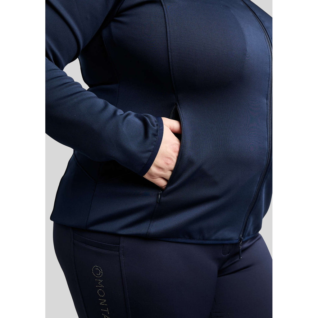 Montar Zip-Hoodie MoFlair Curve Navy