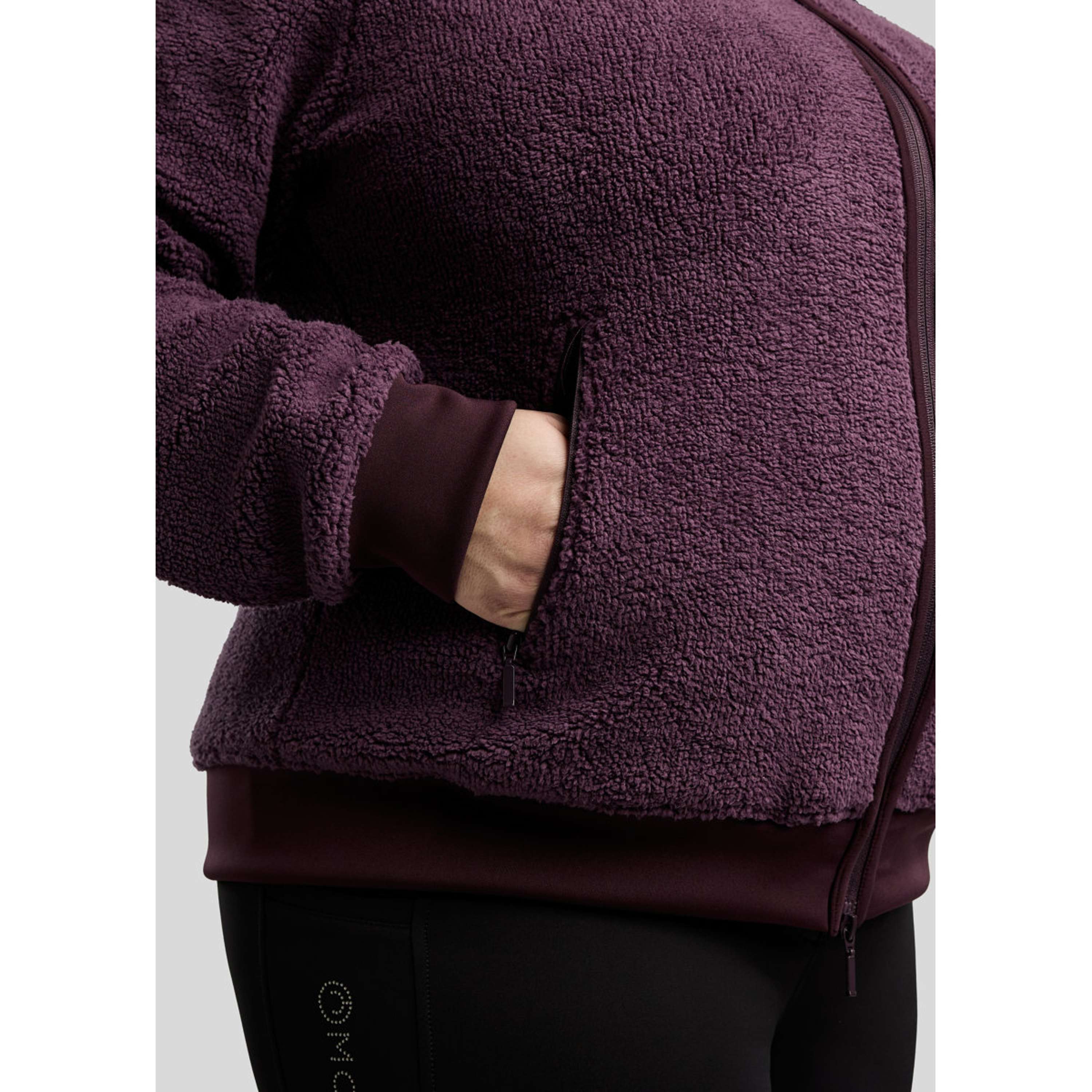 Montar Zip-Hoodie MoFia Curve Teddy Fig