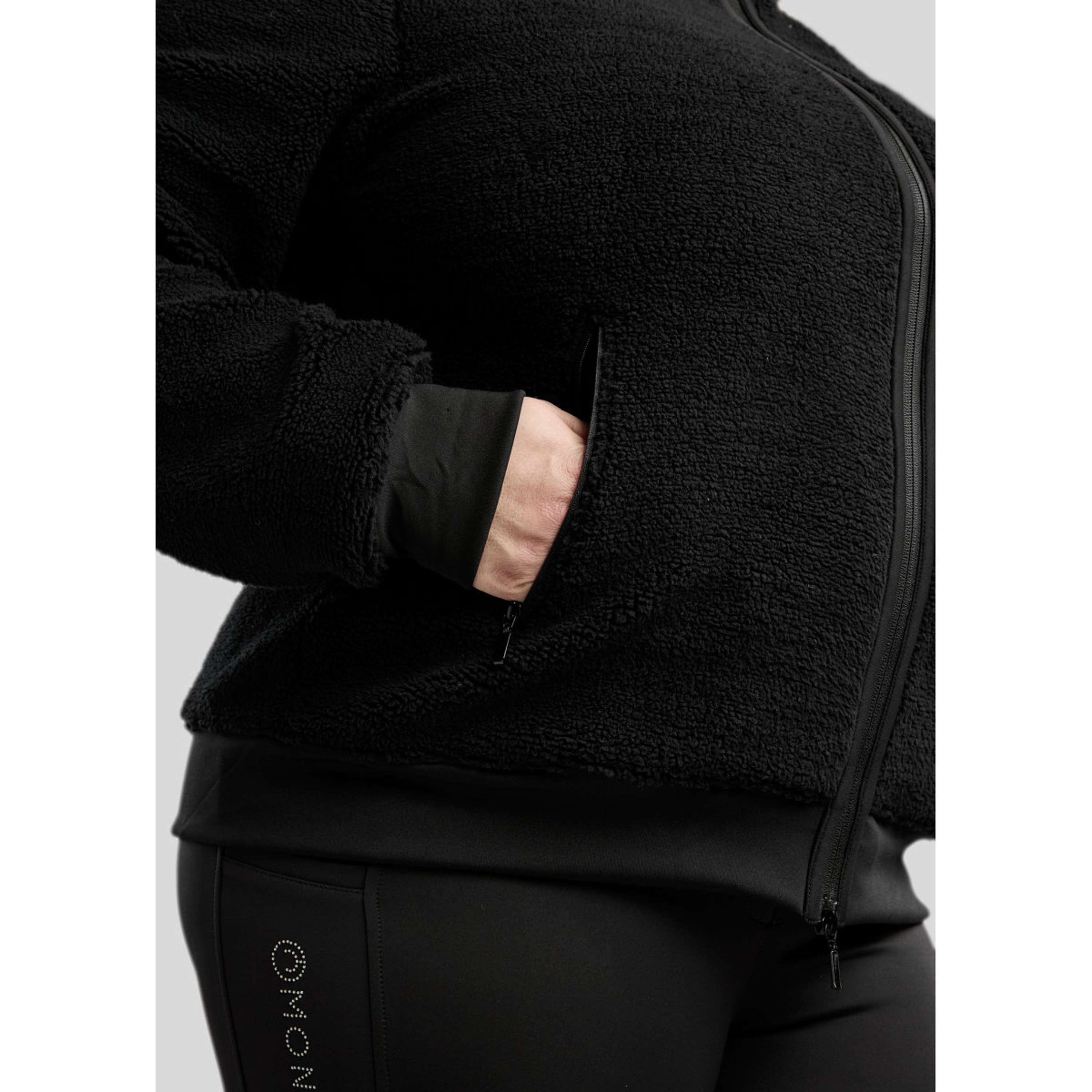 Montar Zip-Hoodie MoFia Curve Teddy Black