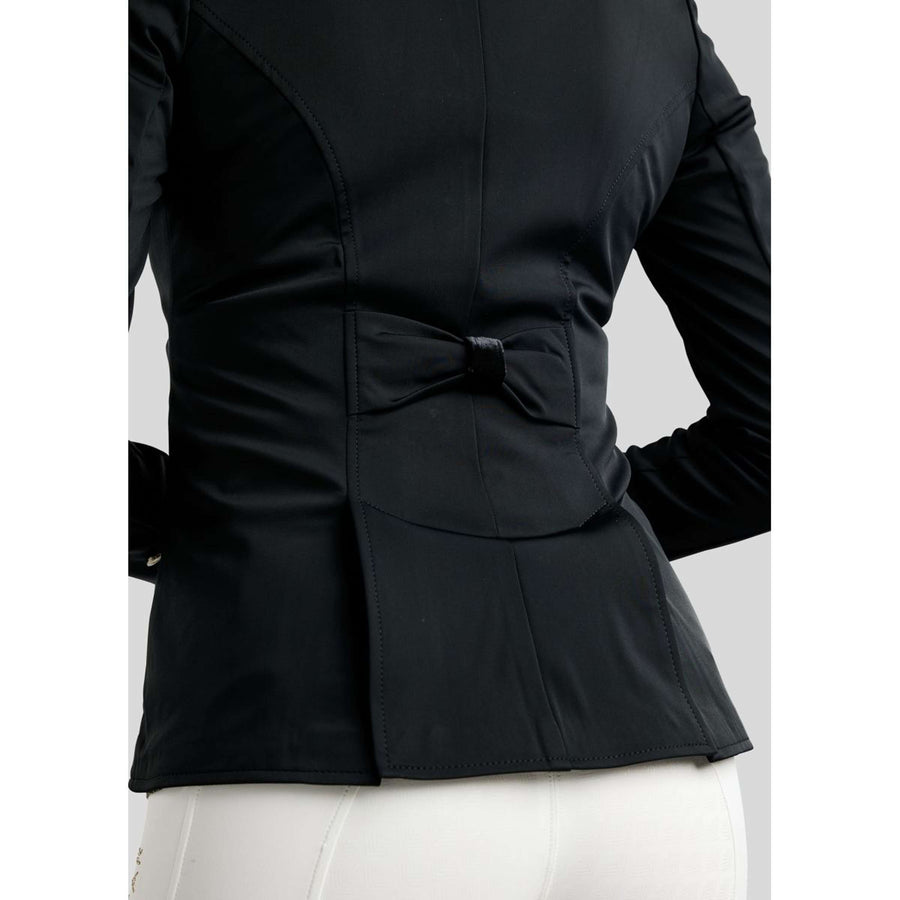 Montar Competition Jacket MoValerie Short Velvet Details Golden Quartz Crystals Black