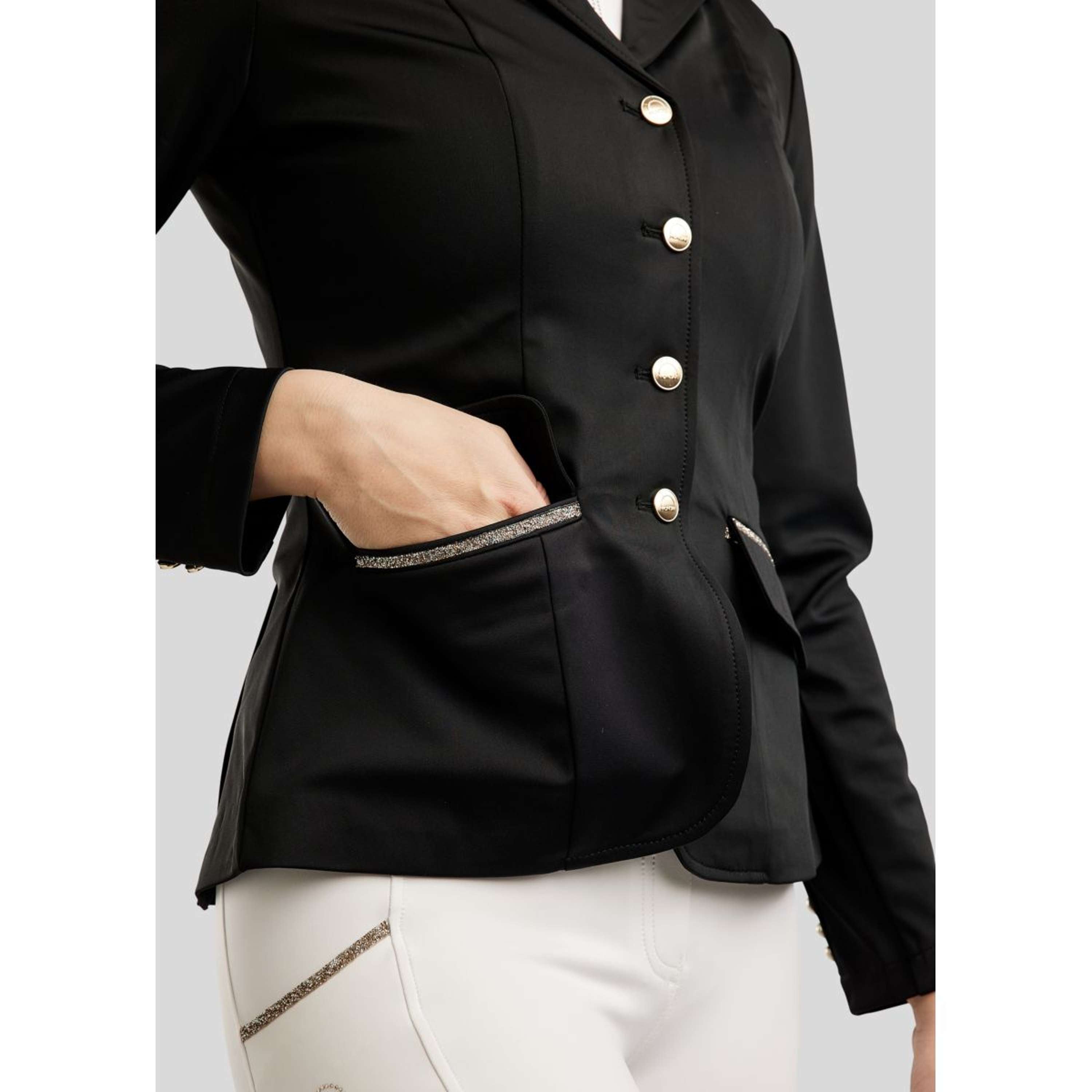 Montar Competition Jacket MoLila Champagne Crystals Black