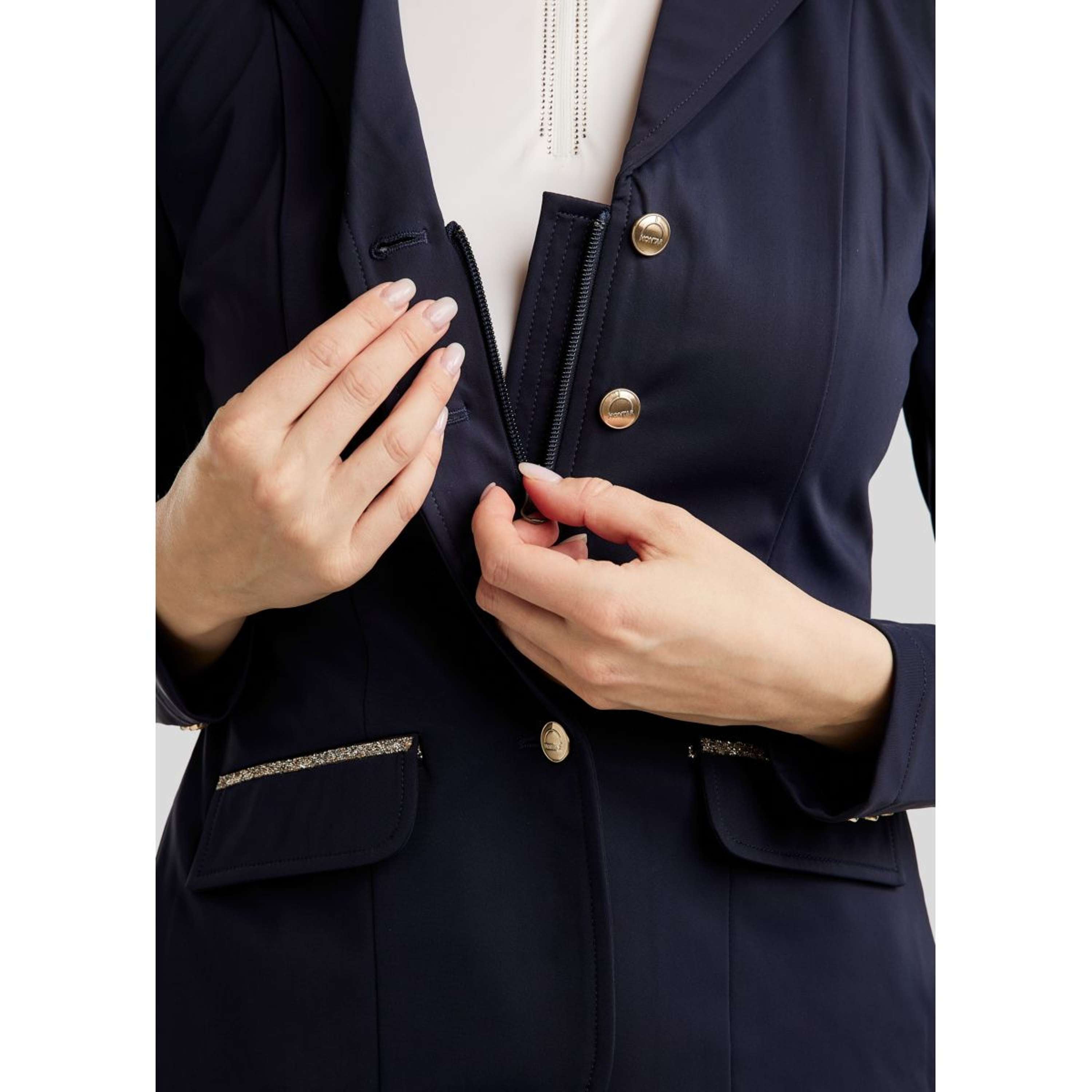 Montar Competition Jacket MoLila Champagne Crystals Navy