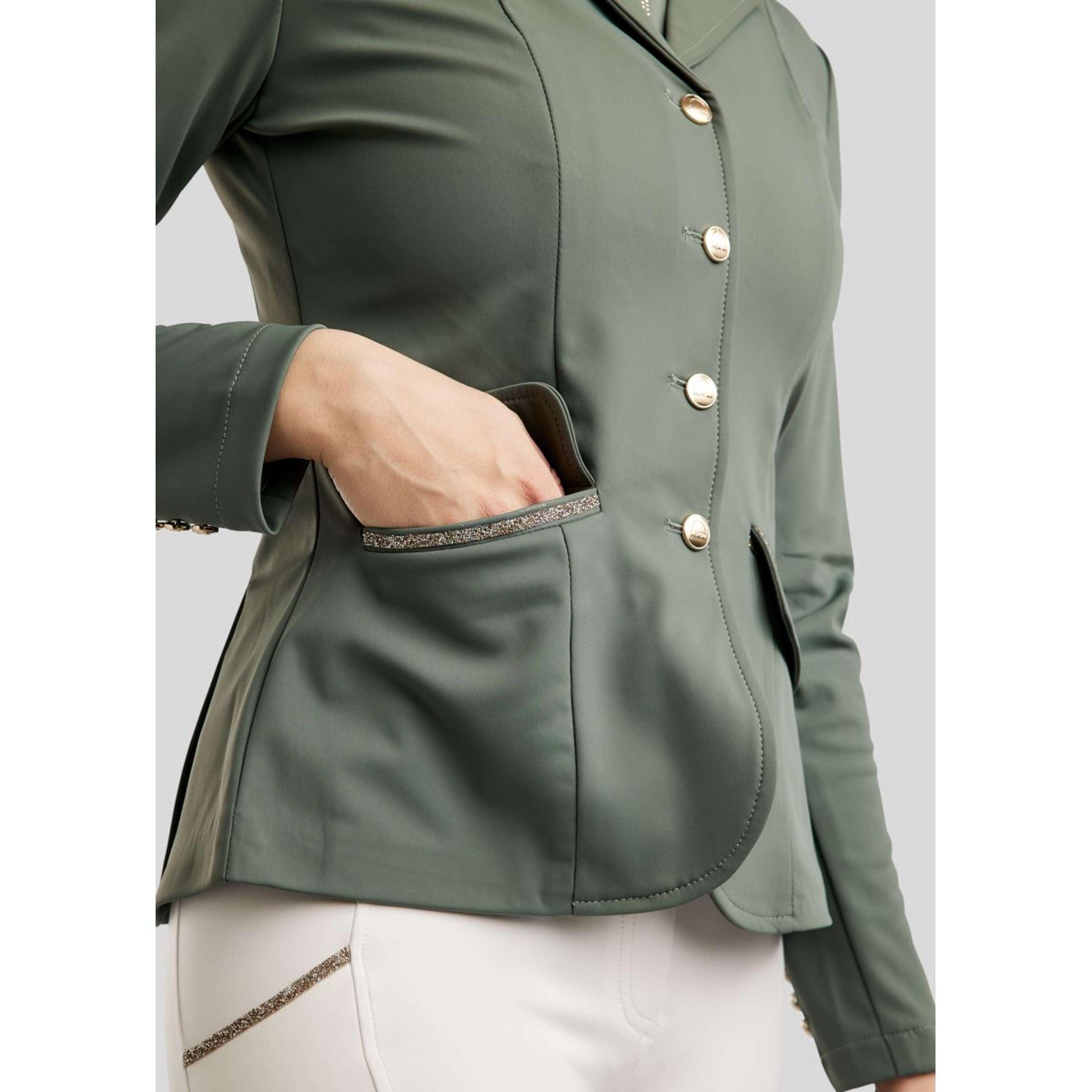 Montar Competition Jacket MoLila Champagne Crystals Jade