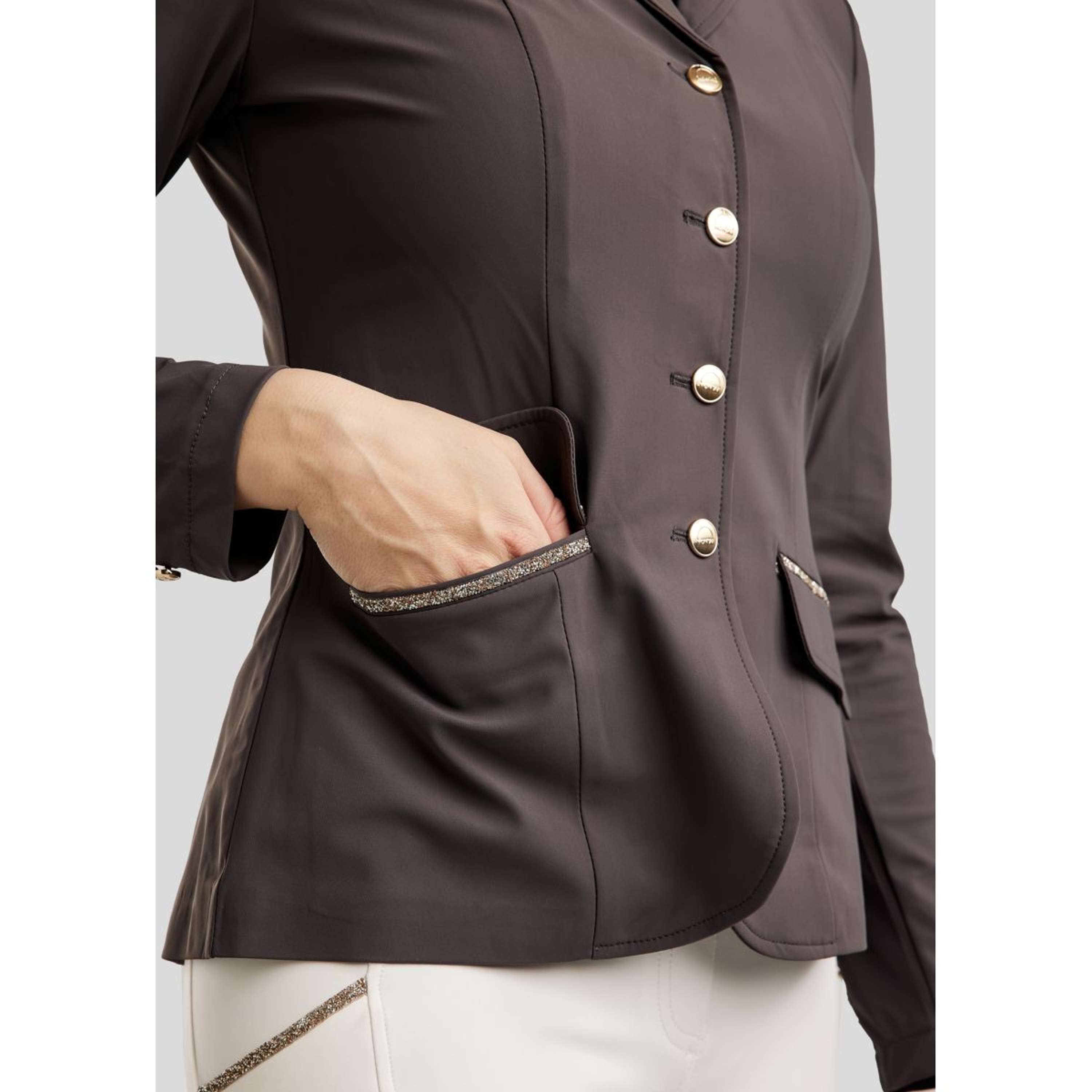 Montar Competition Jacket MoLila Champagne Crystals Slate Grey