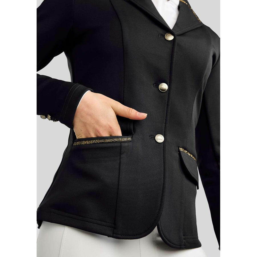 Montar Competition Jacket MoEve Golden Quartz Crystals Kids Black