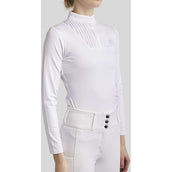 Montar Competition Shirt MoRosie Pintucks Long Sleeves White