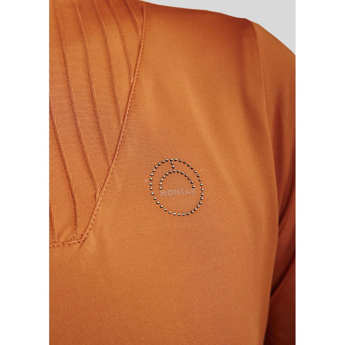 Montar Competition Shirt MoRosie Pintucks Long Sleeves Bronze