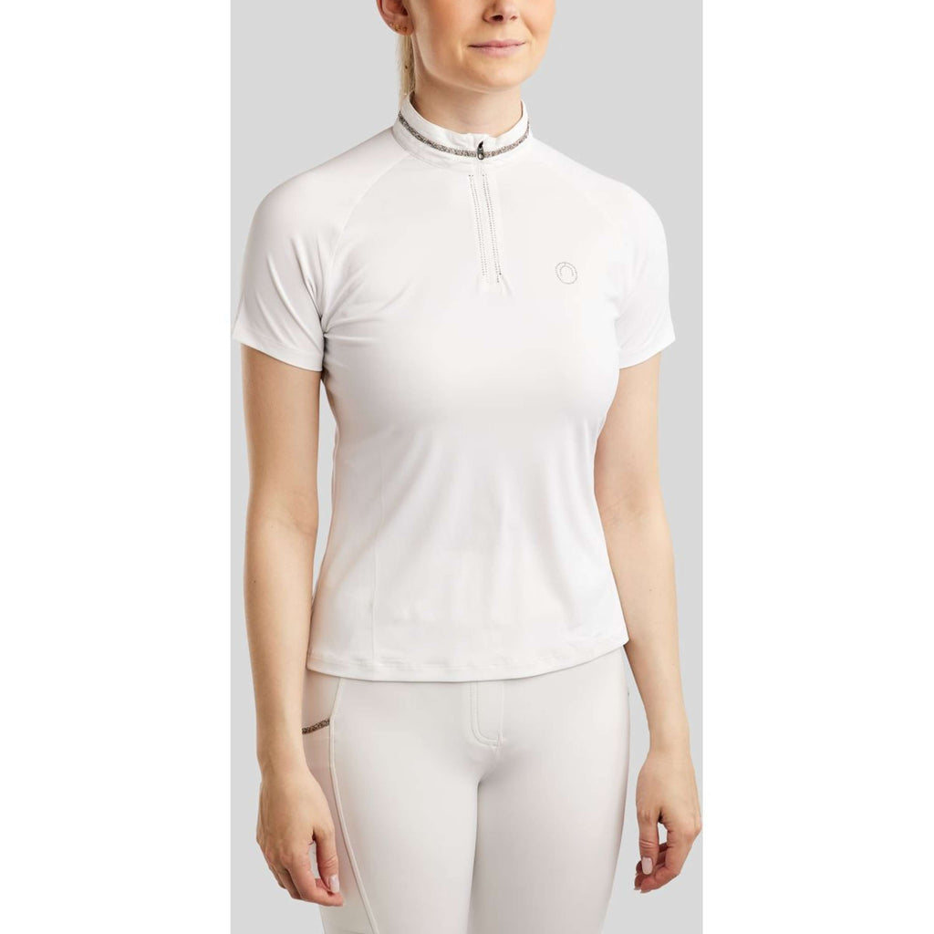 Montar Competition Shirt MoLila Champagne Crystals White