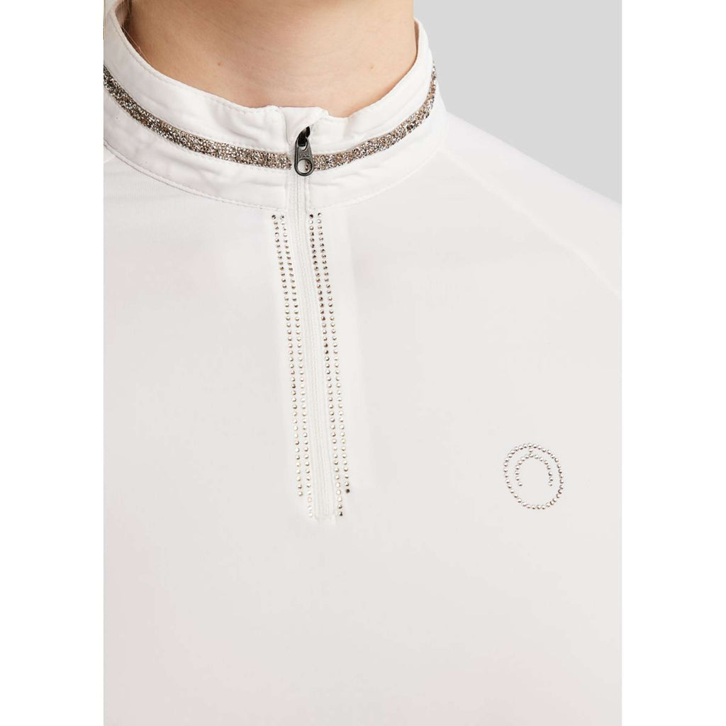 Montar Competition Shirt MoLila Champagne Crystals White
