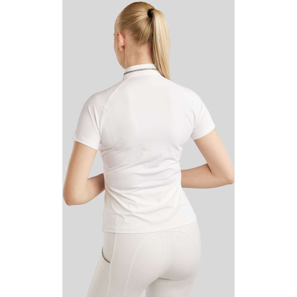 Montar Competition Shirt MoLila Champagne Crystals White