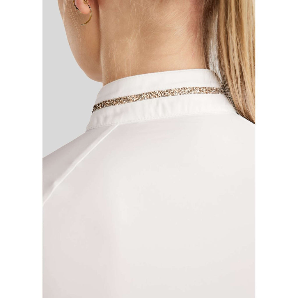 Montar Competition Shirt MoLila Champagne Crystals White