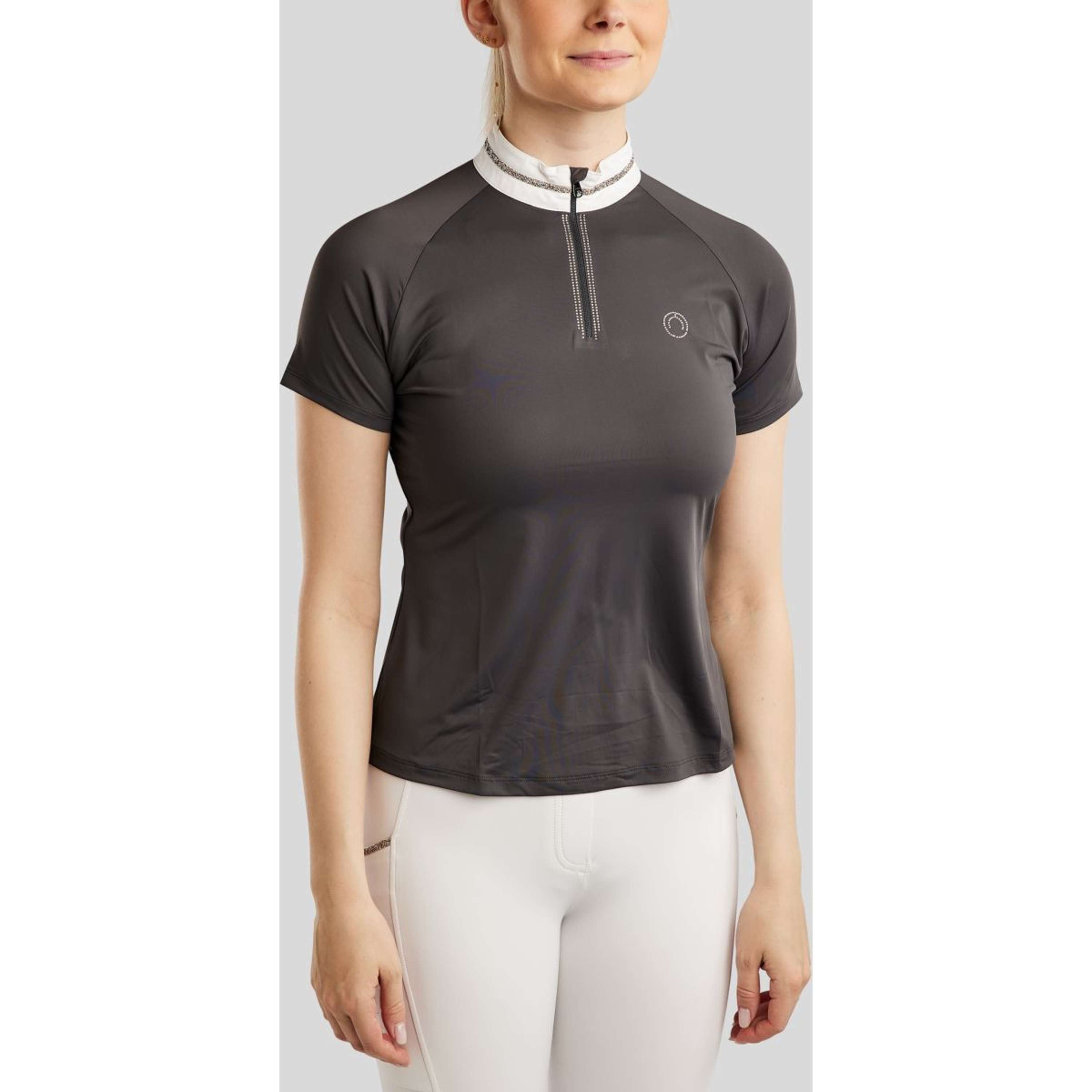 Montar Competition Shirt MoLila Champagne Crystals Slate Grey