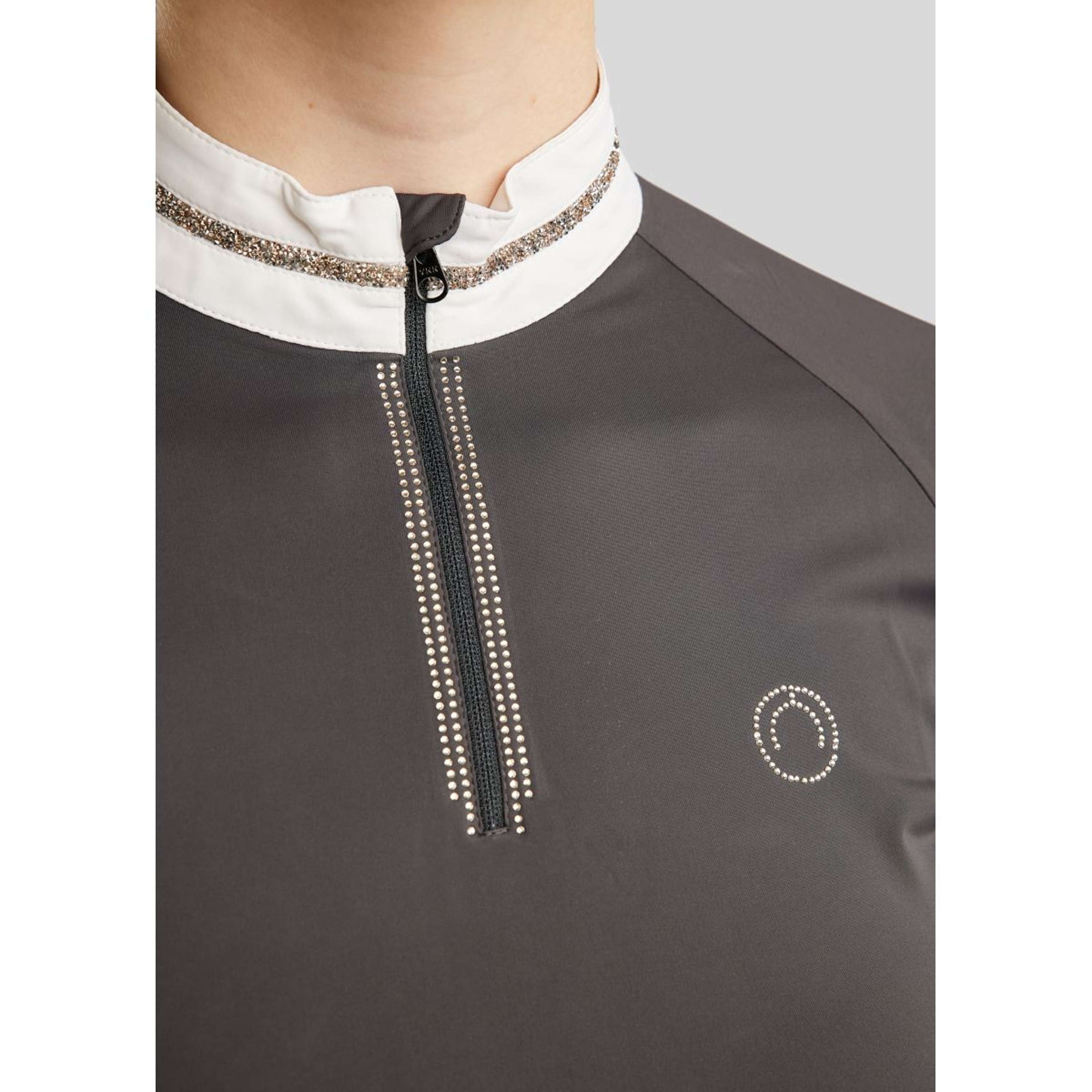 Montar Competition Shirt MoLila Champagne Crystals Slate Grey