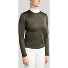 Montar Competition Shirt MoEve Golden Quartz Crystals Long Sleeves Forest Green