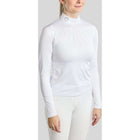 Montar Competition Shirt MoEve Golden Quartz Crystals Long Sleeves White