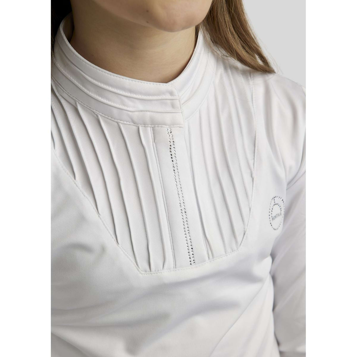 Montar Competition Shirt MoRosie Junior Long Sleeves White