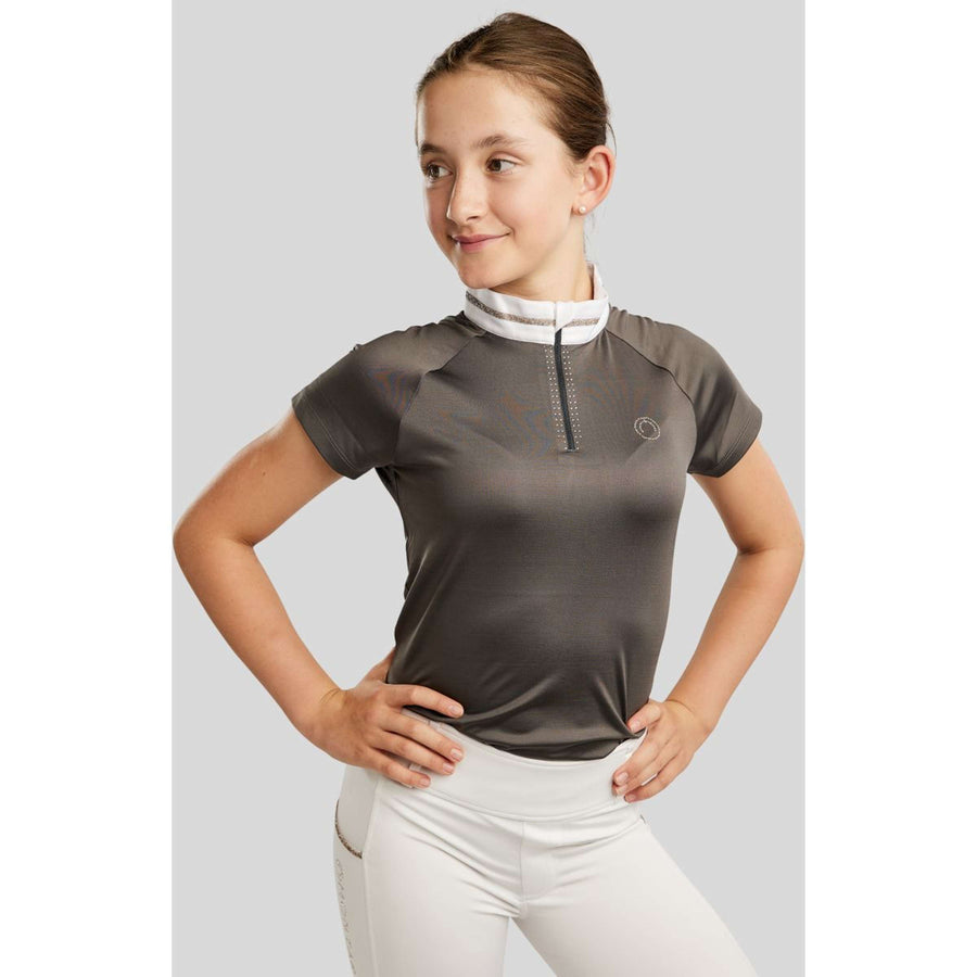 Montar Competition Shirt MoLila Champagne Crystals Junior Grey