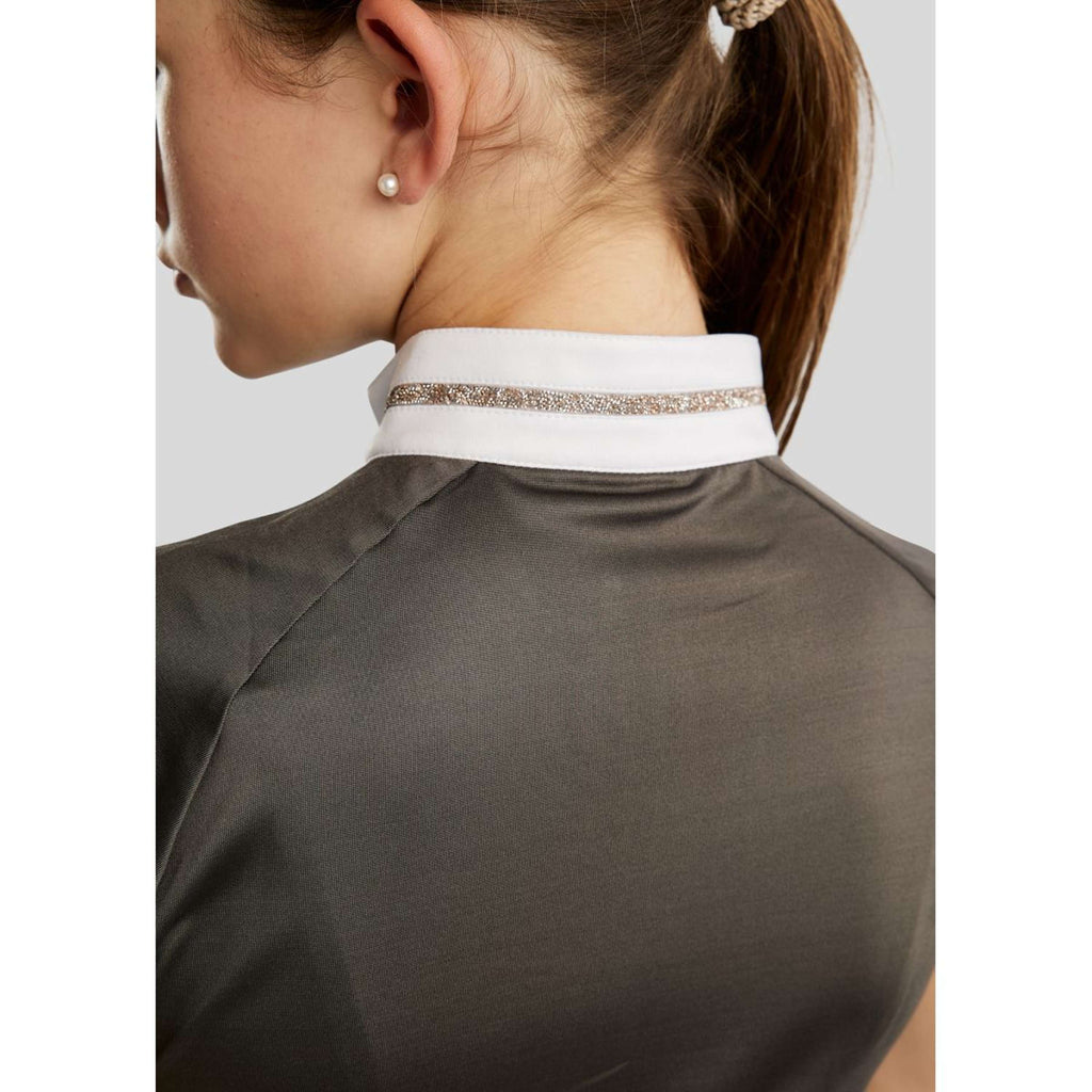 Montar Competition Shirt MoLila Champagne Crystals Junior Grey