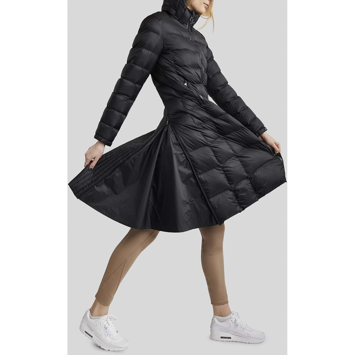 Montar Long Coat MoAthena Black