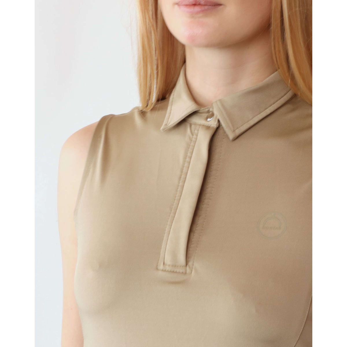 Montar Poloshirt Fiona Sleeveless Beige