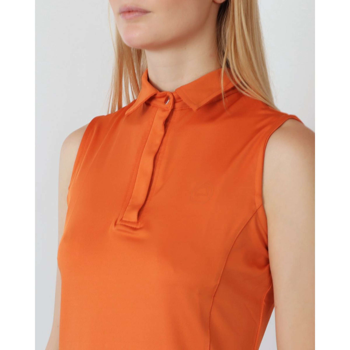 Montar Poloshirt Fiona Sleeveless Burnt Orange