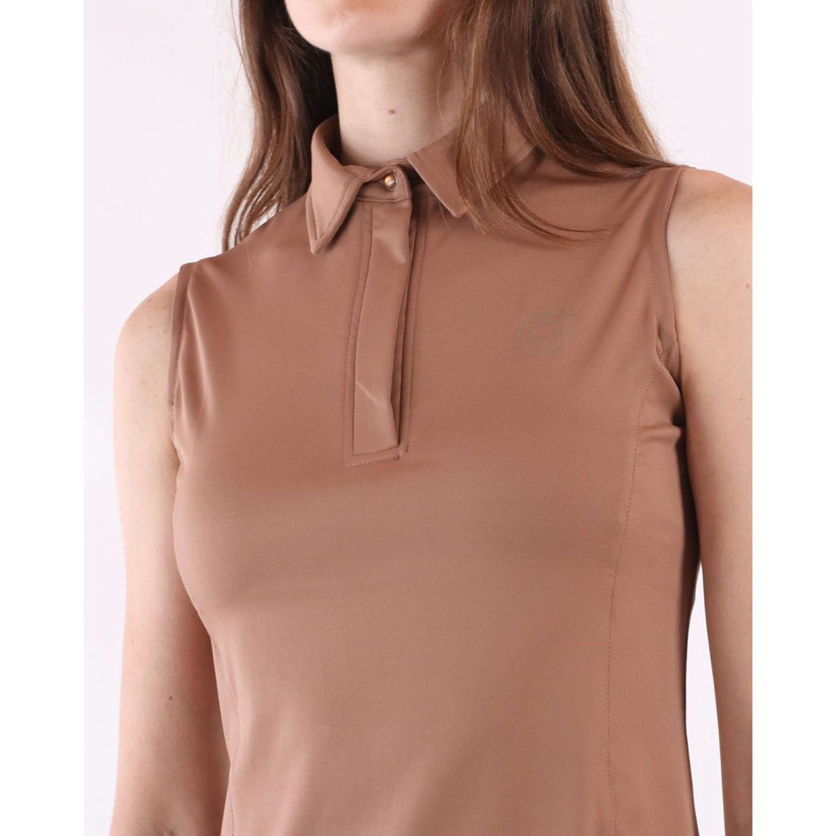 Montar Poloshirt Fiona Sleeveless Moonstone