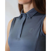 Montar Poloshirt Fiona Sleeveless Dove Blue