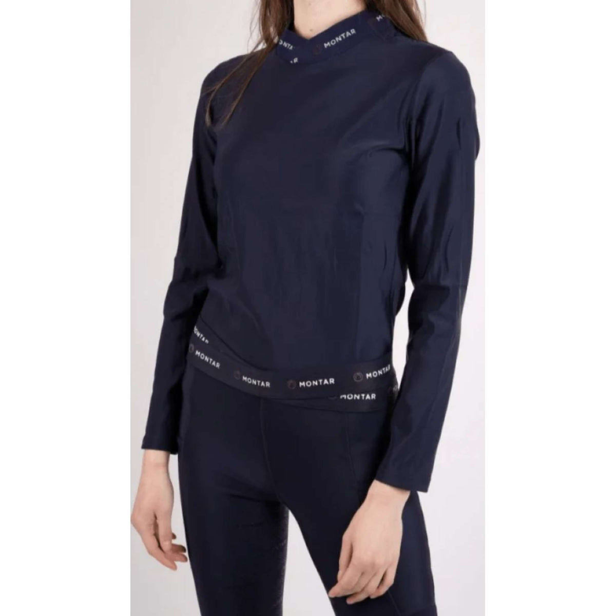 Montar Sweater Sally Cross Neck Navy