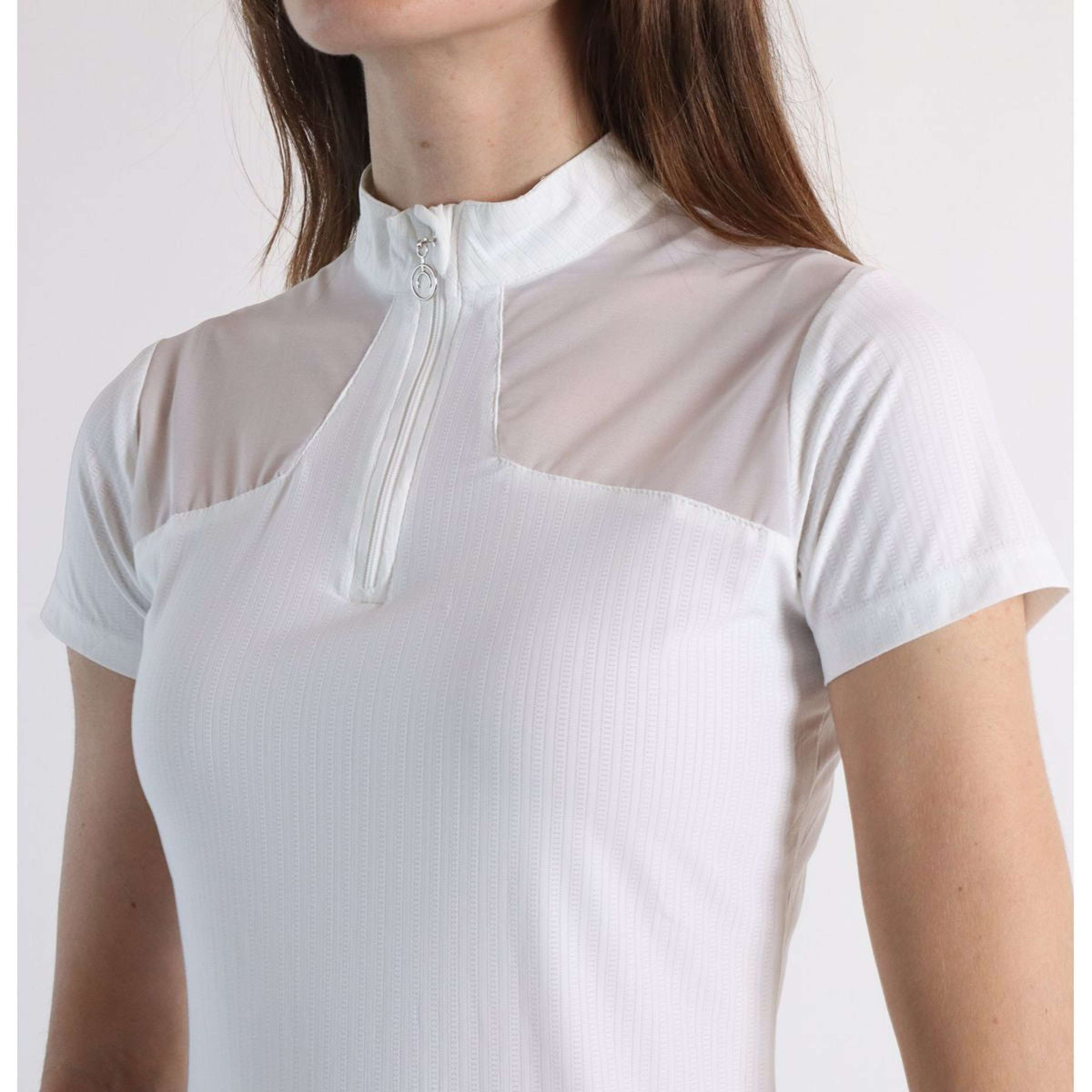 Montar Poloshirt MoMeadow Mesh White