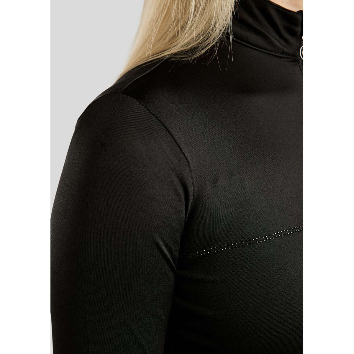 Montar Shirt MoAviana Crystal Logo Long Sleeves Black