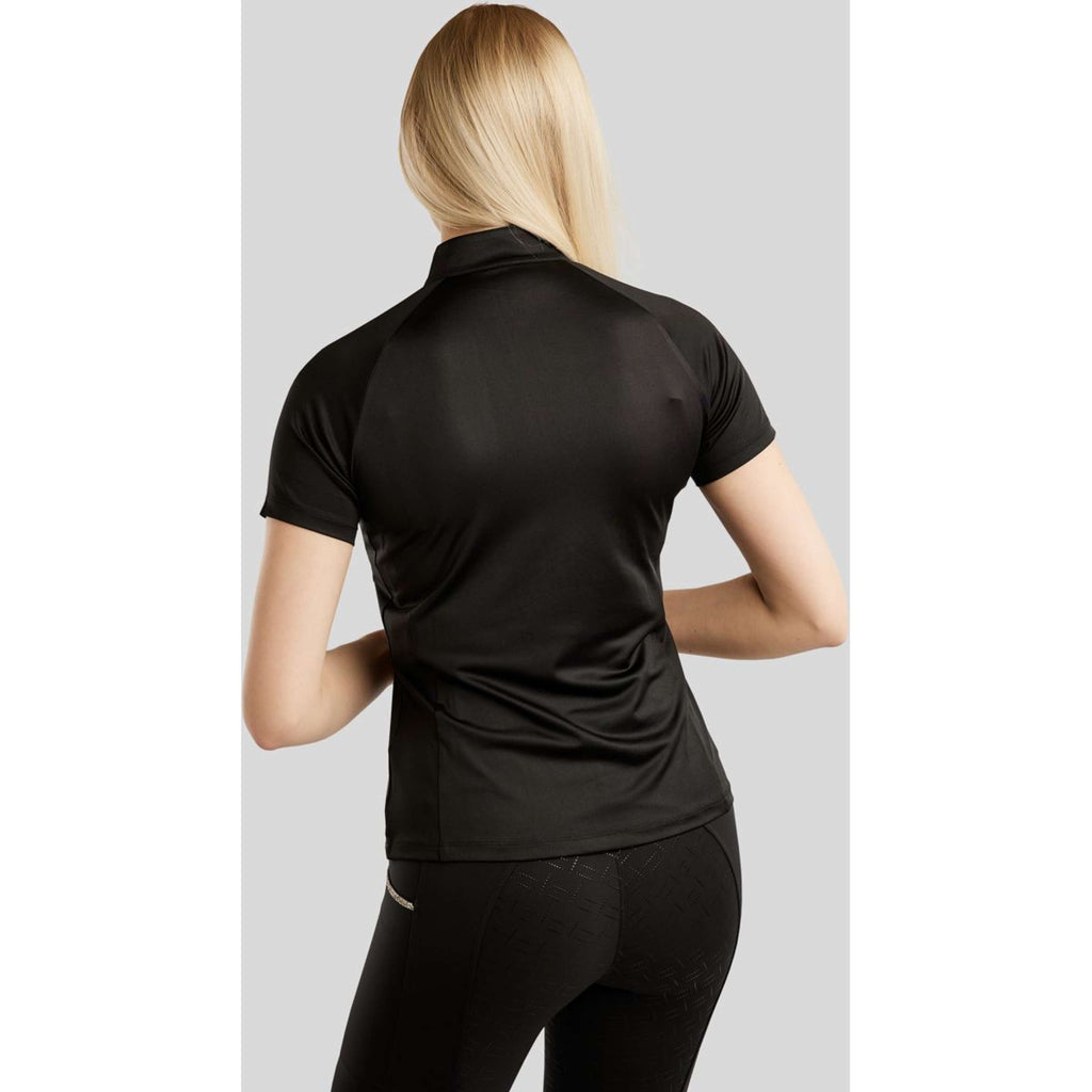 Montar Poloshirt MoLila Champagne Crystals Black