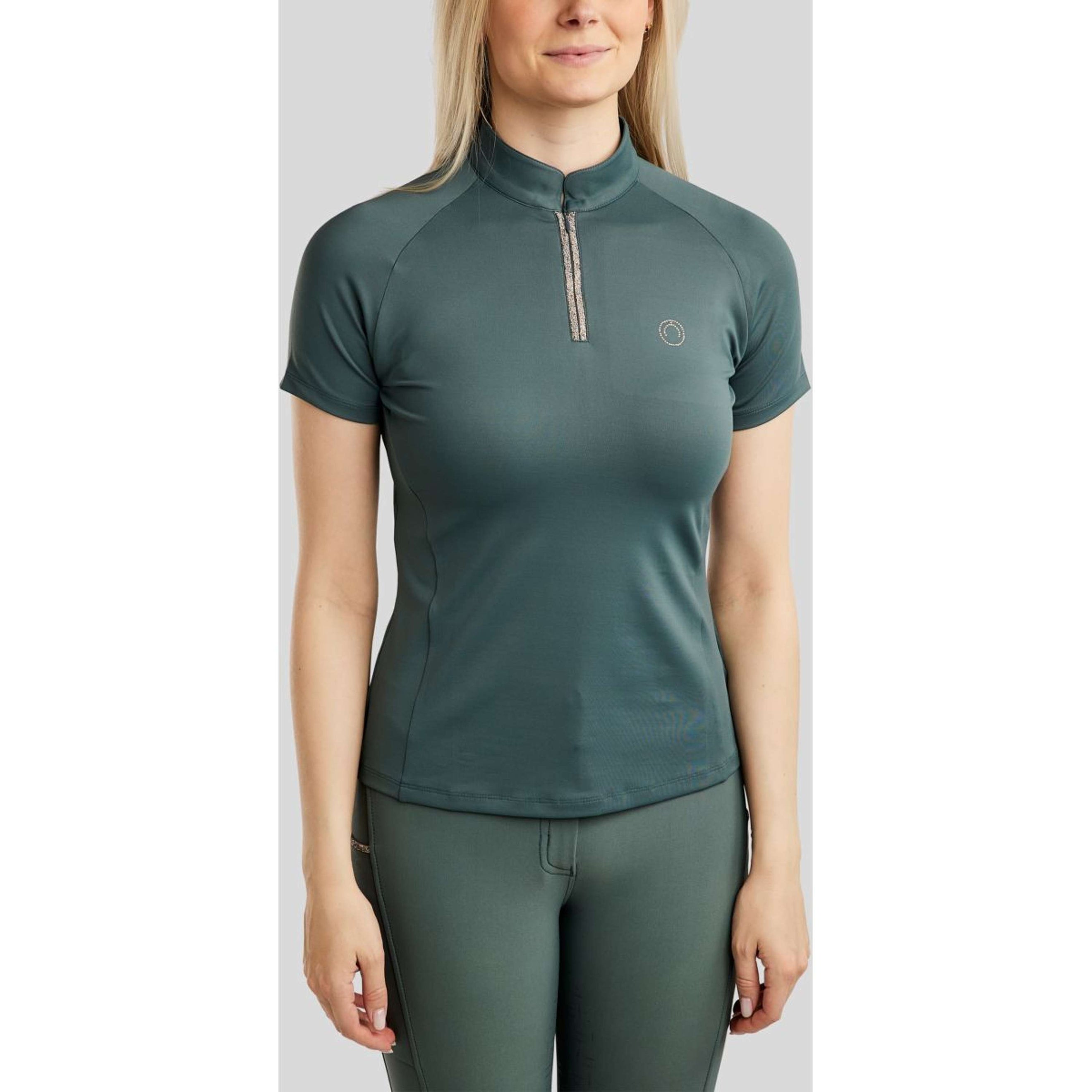 Montar Poloshirt MoLila Champagne Crystals Jade