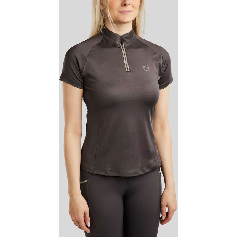 Montar Poloshirt MoLila Champagne Crystals Slate Grey