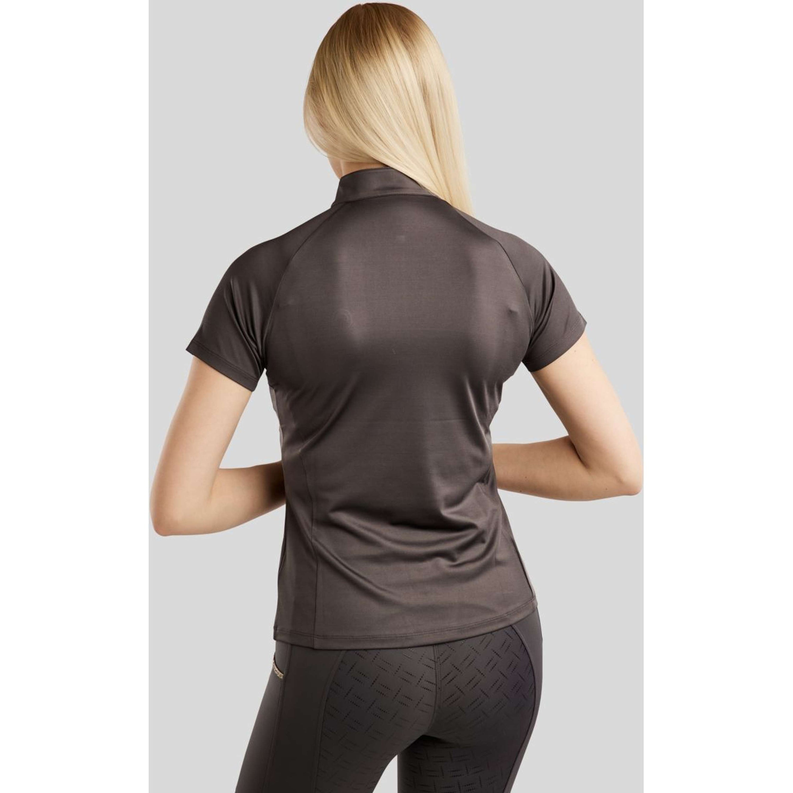 Montar Poloshirt MoLila Champagne Crystals Slate Grey Montar Poloshirt MoLila Champagne Crystals Slate Grey