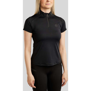 Montar Poloshirt MoPearl Pintuck Black