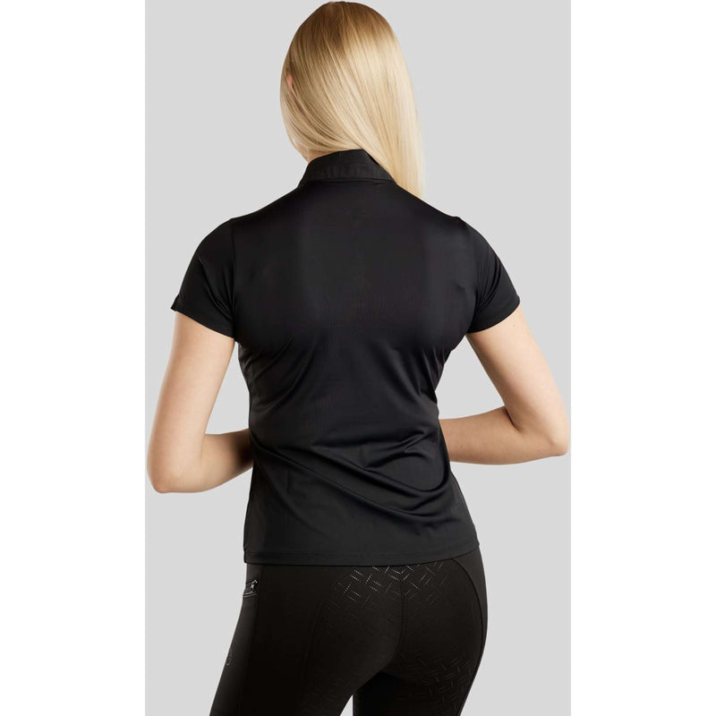 Montar Poloshirt MoPearl Pintuck Black