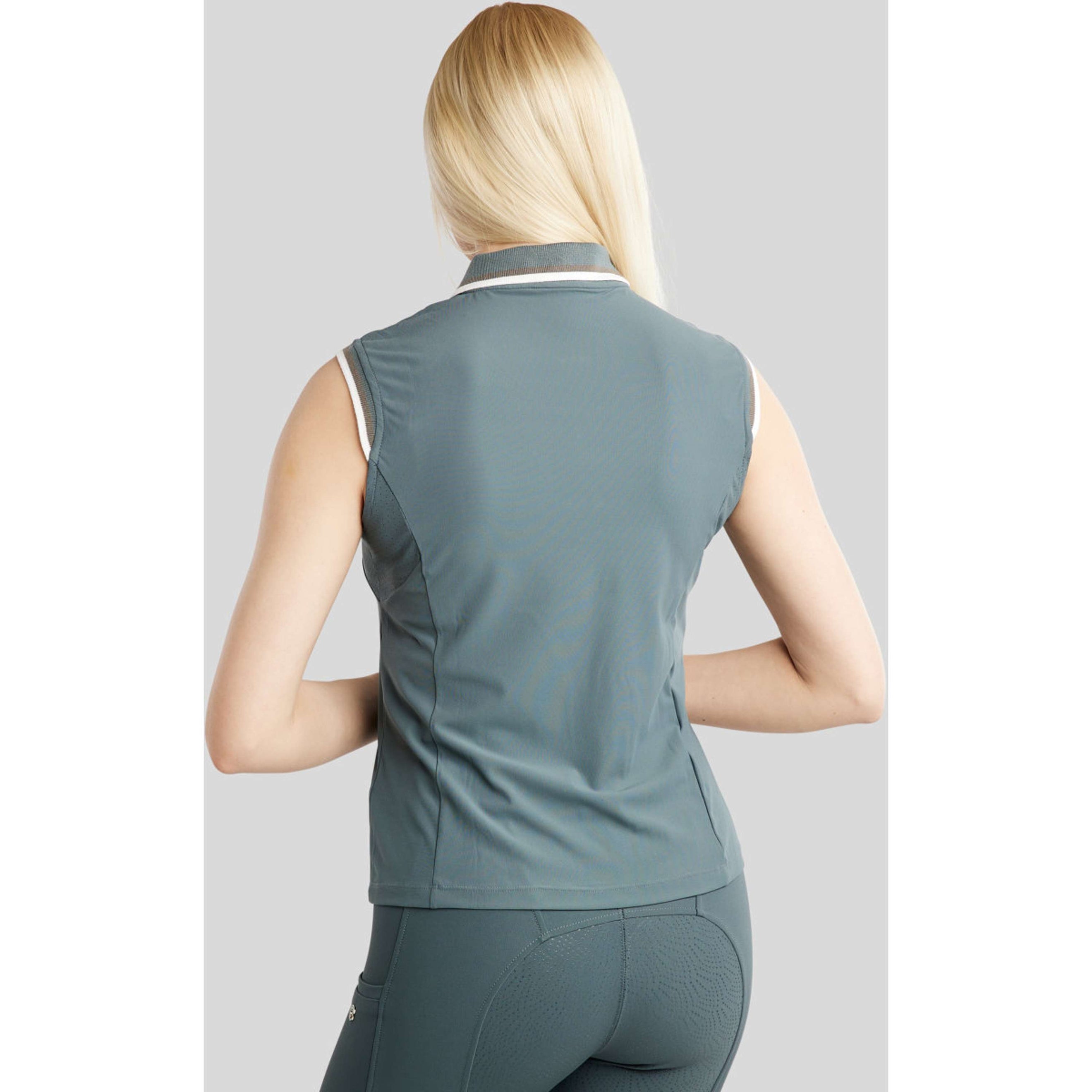 Montar Poloshirt MoOttilia Sleeveless Dark Slate