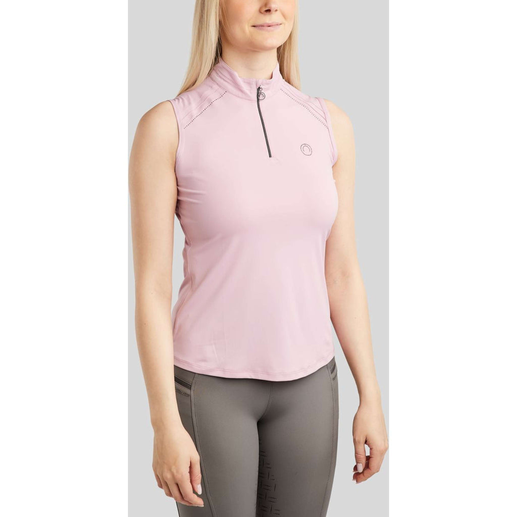 Montar Shirt MoPearl Pintuck Sleeveless Candy Pink