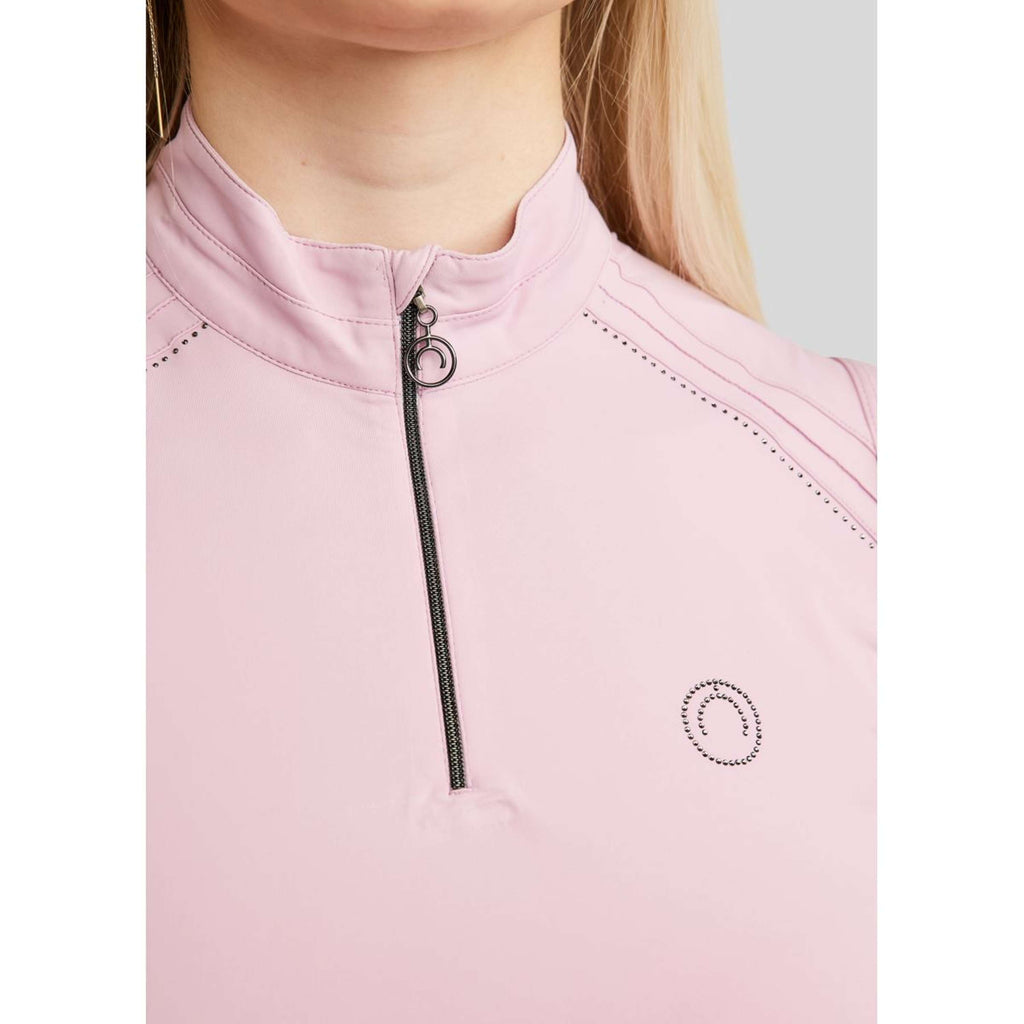 Montar Shirt MoPearl Pintuck Sleeveless Candy Pink