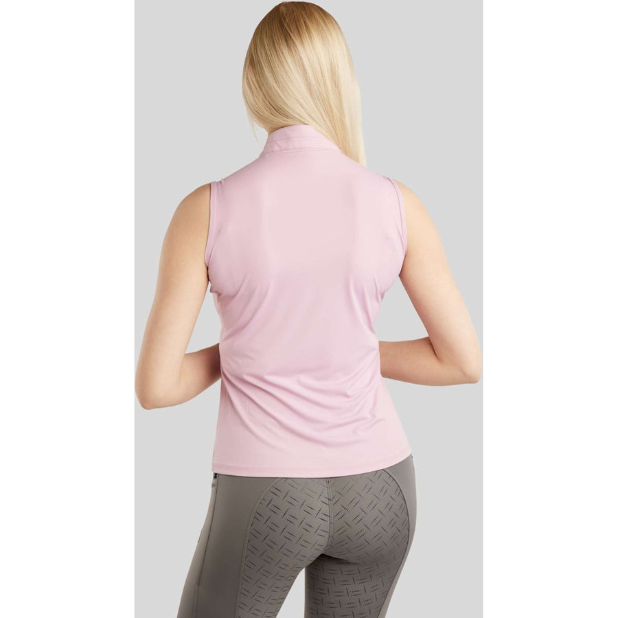 Montar Shirt MoPearl Pintuck Sleeveless Candy Pink